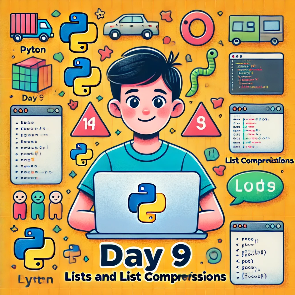 Learn python this summer Day 9: Lists and List Comprehensions