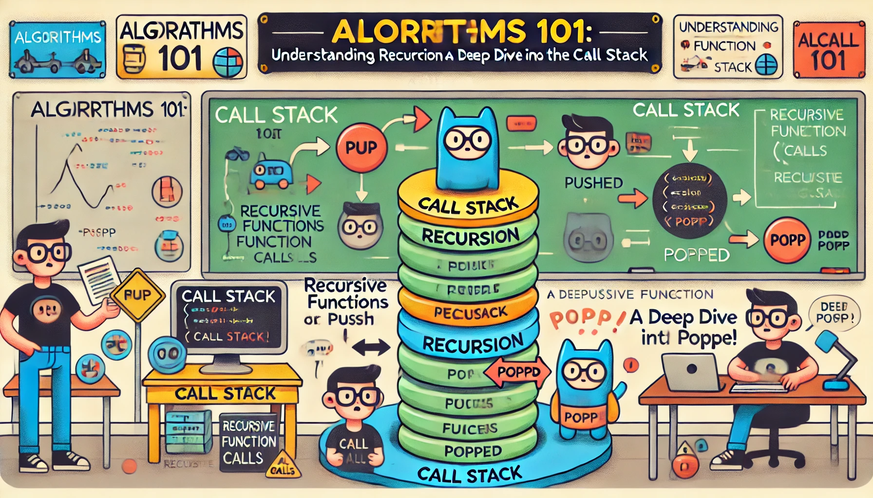 Algorithms 101: Understanding Recursion with a Deep Dive into the Call Stack